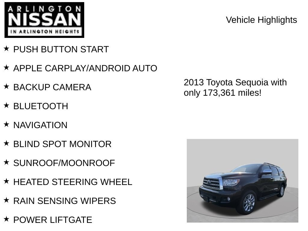 Used 2013 Toyota Sequoia Platinum AWD/4WD image 7