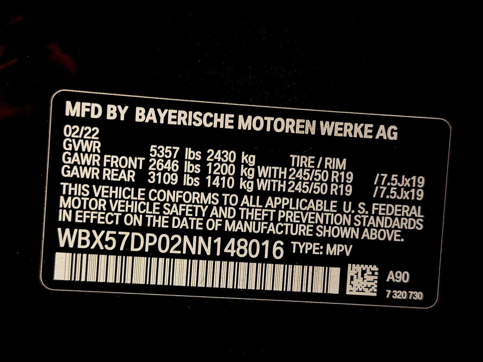 Certified 2022 BMW X3 xDrive30i w/ Convenience Package w/ZPA image 22