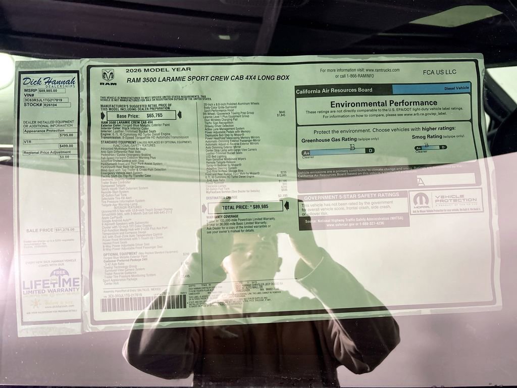 New 2026 RAM 3500 Laramie w/ Sport Appearance Package image 25