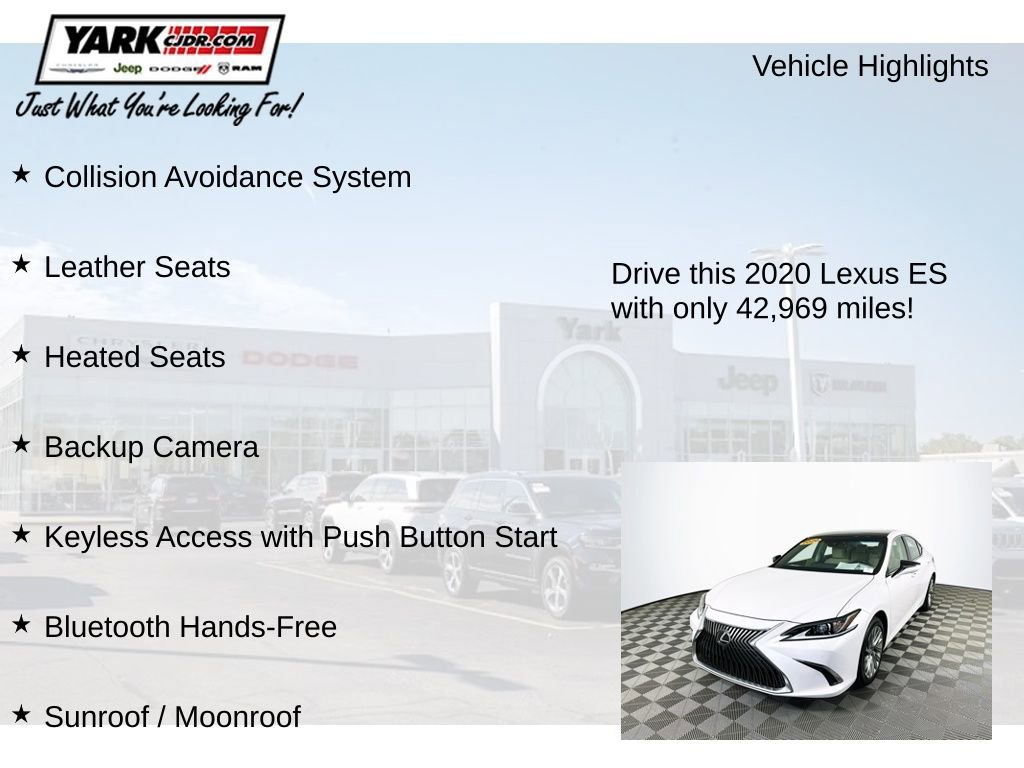 Used 2020 Lexus ES 350 Luxury w/ Accessory Package 2 image 8