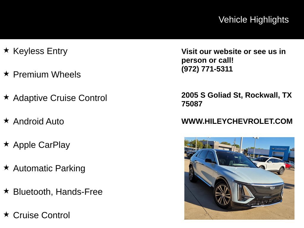 Used 2024 Cadillac Lyriq Tech AWD/4WD image 9