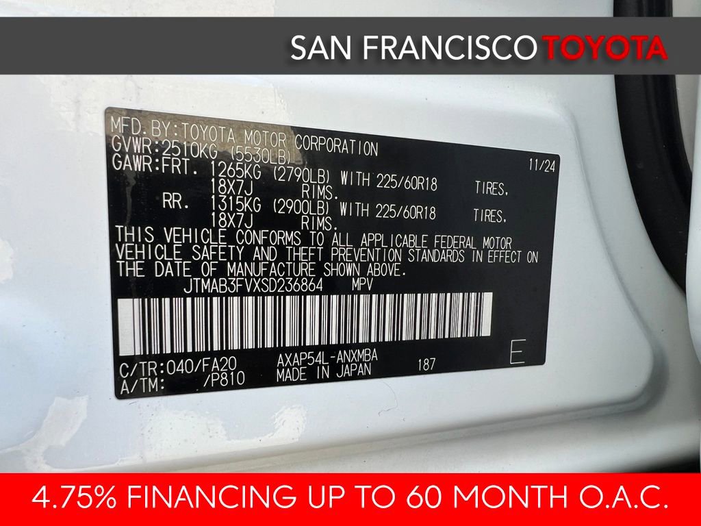 Certified 2025 Toyota RAV4 SE w/ Weather & Moonroof Package image 44