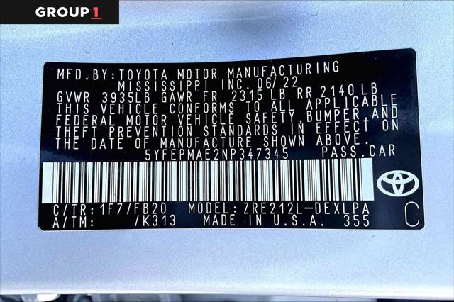 Certified 2022 Toyota Corolla LE FWD image 36