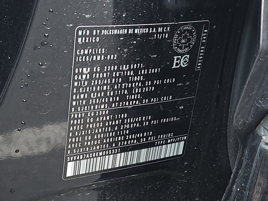 Used 2019 Volkswagen Tiguan S image 36