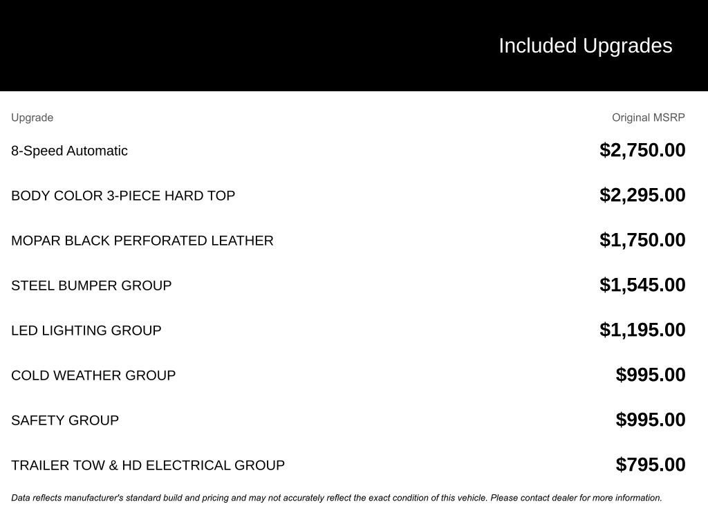 Used 2020 Jeep Wrangler Unlimited Rubicon w/ Steel Bumper Group