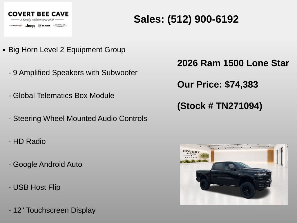 New 2026 RAM 1500 Lone Star AWD/4WD image 33