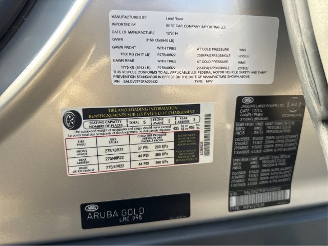 Used 2015 Land Rover Range Rover Autobiography AWD/4WD image 25
