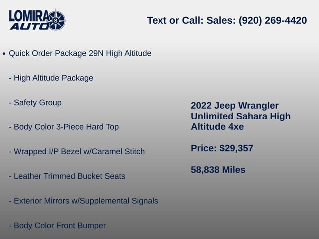 Used 2022 Jeep Wrangler Unlimited Sahara AWD/4WD image 6