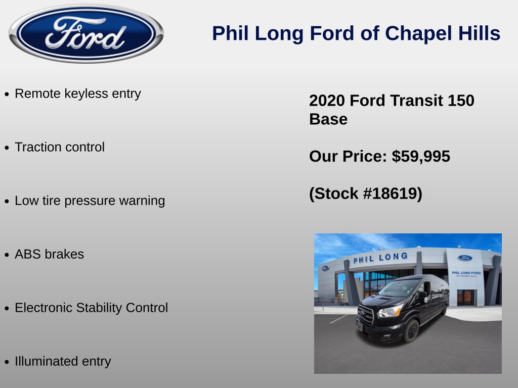 Used 2020 Ford Transit 150 Low Roof AWD w/ Exterior Upgrade Package image 8