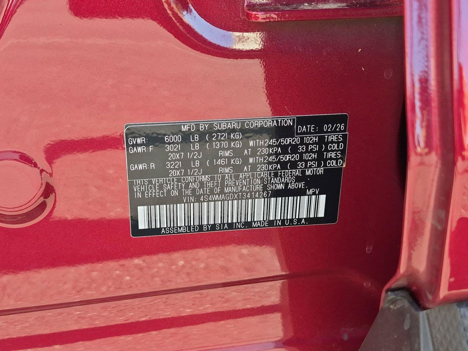Used 2026 Subaru Ascent Limited w/ Popular Package #2 AWD/4WD image 35