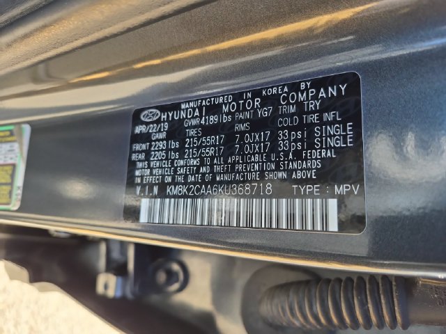 Used 2019 Hyundai Kona SEL AWD/4WD image 22