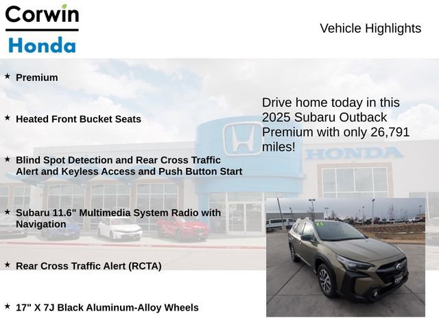 Used 2025 Subaru Outback Premium image 6