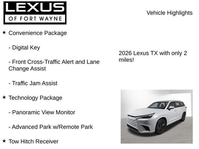New 2026 Lexus TX 350 AWD w/ Technology Package image 8