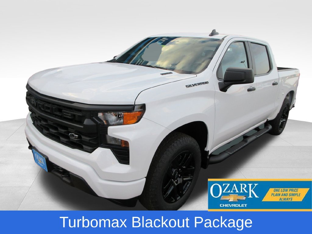 New 2026 Chevrolet Silverado 1500 Custom w/ Turbomax Blackout Package