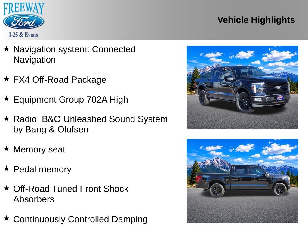 Used 2024 Ford F150 Platinum w/ Equipment Group 702A High AWD/4WD image 2