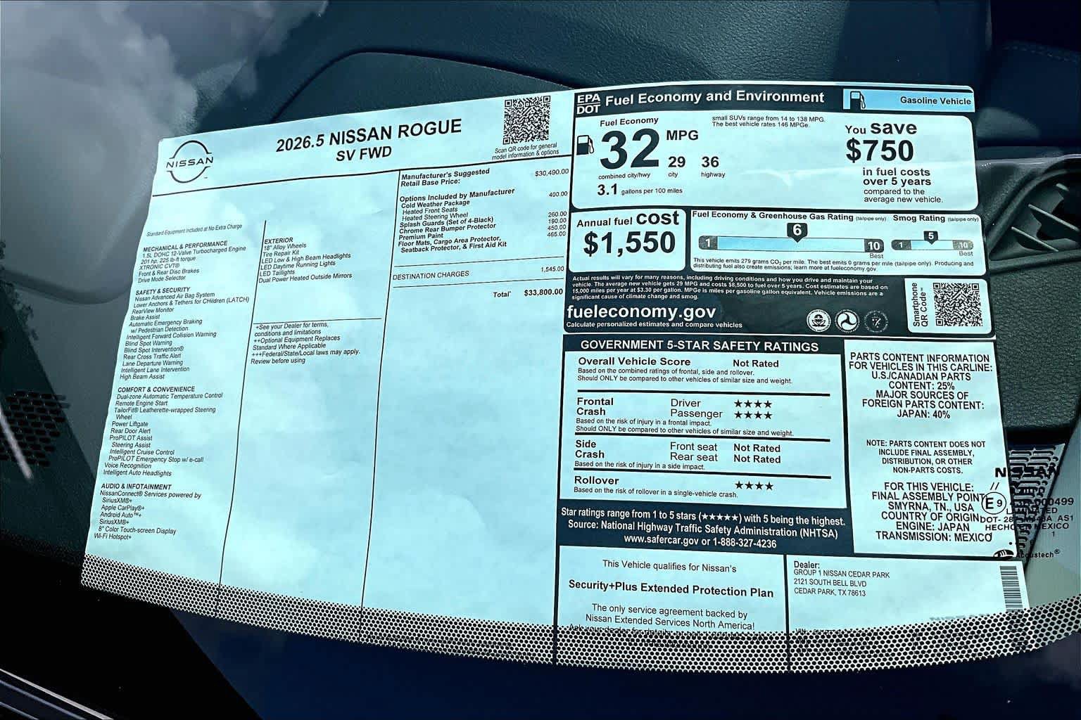 New 2026 Nissan Rogue SV FWD image 21