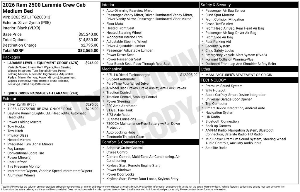 Certified 2026 RAM 2500 Laramie AWD/4WD image 51