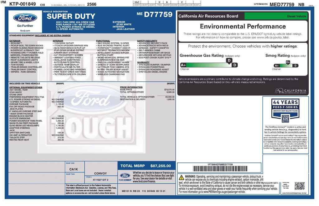 Used 2021 Ford F450 King Ranch w/ Chrome Package AWD/4WD image 4