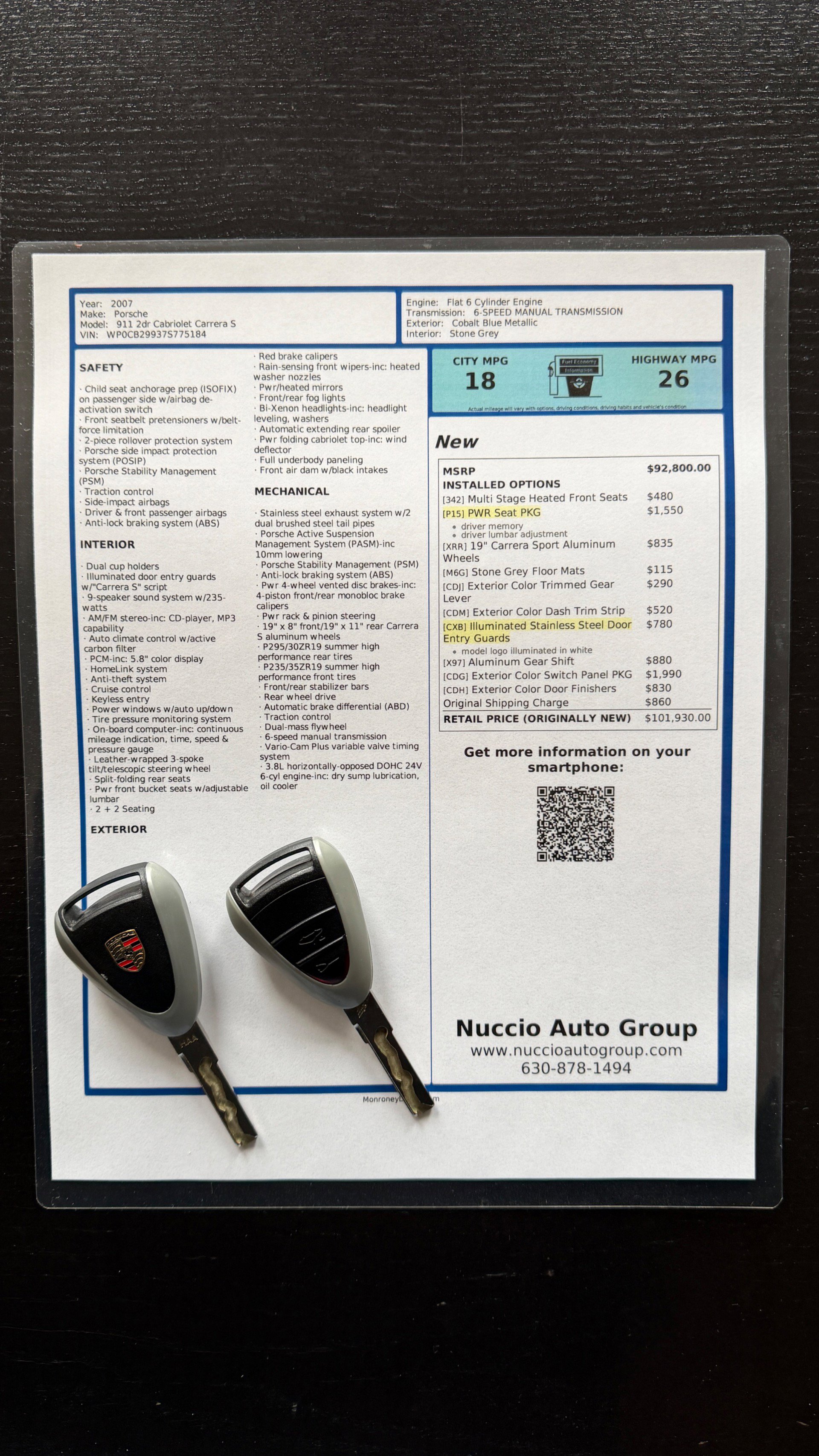 Used 2007 Porsche 911 Carrera S RWD image 24