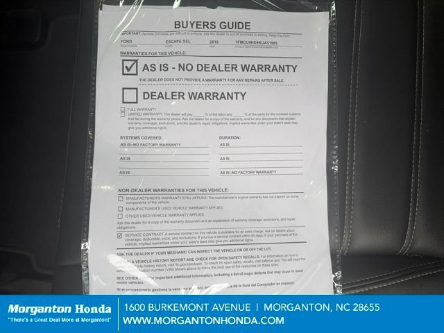 Used 2019 Ford Escape SEL AWD/4WD image 23