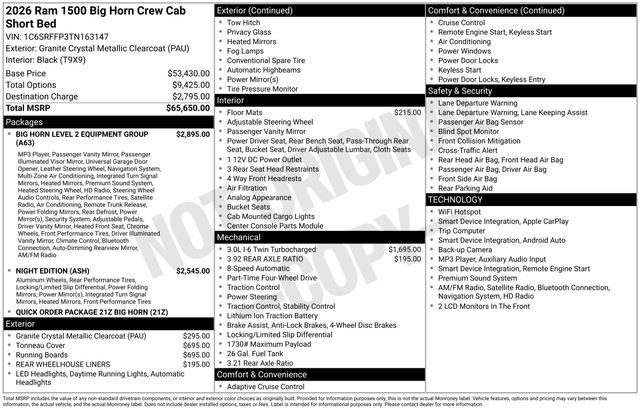 Used 2026 RAM 1500 Big Horn AWD/4WD image 10