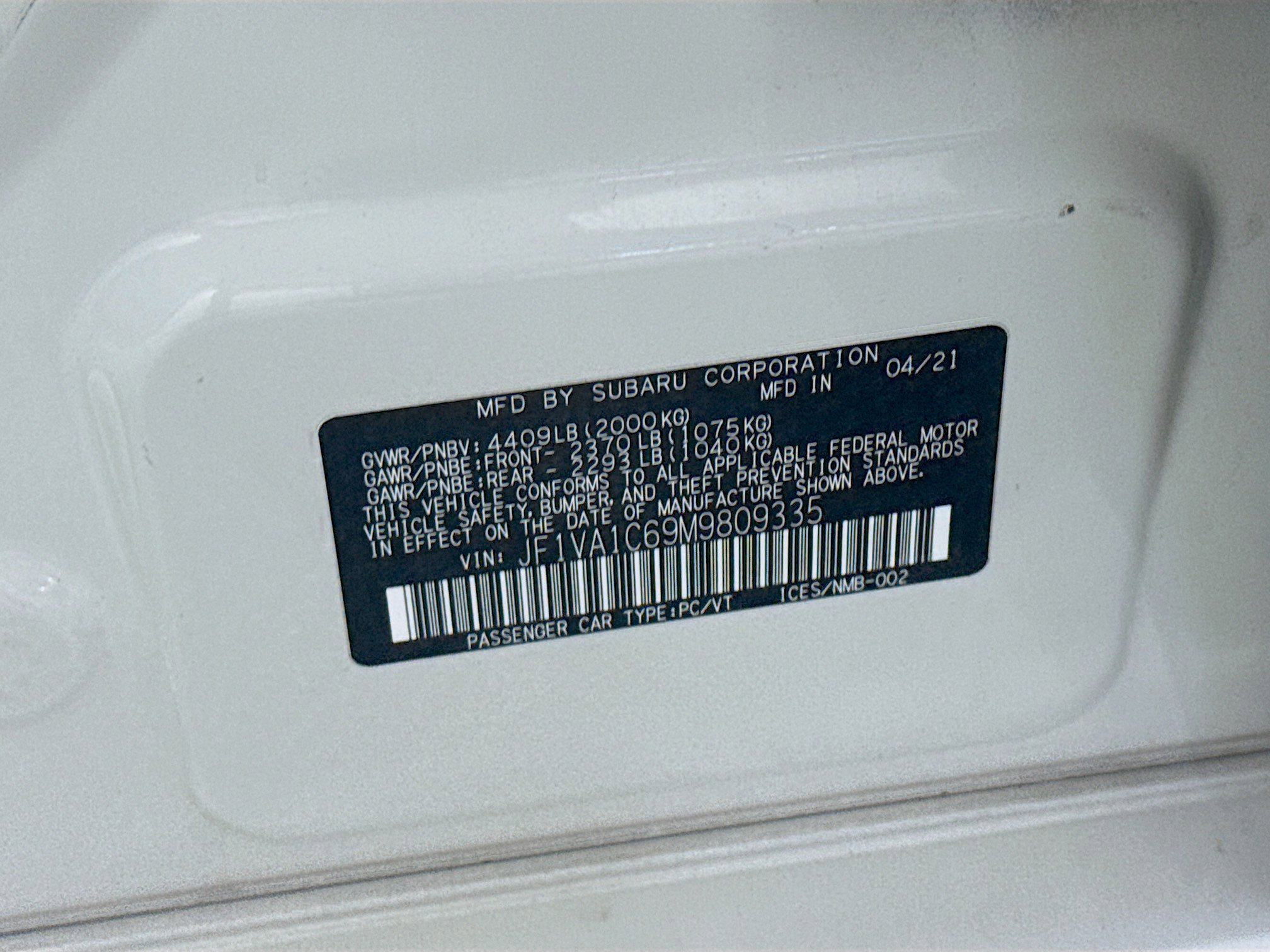 Used 2021 Subaru WRX Premium w/ Popular Package #3 (IZT) AWD/4WD image 40