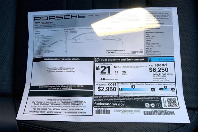 New 2026 Porsche Panamera 4 image 40