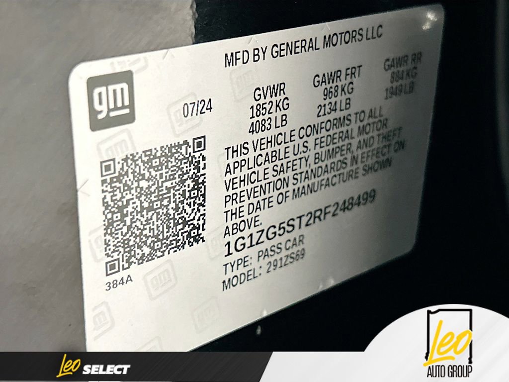 Certified 2024 Chevrolet Malibu RS w/ LPO, Floor Liner Package image 29