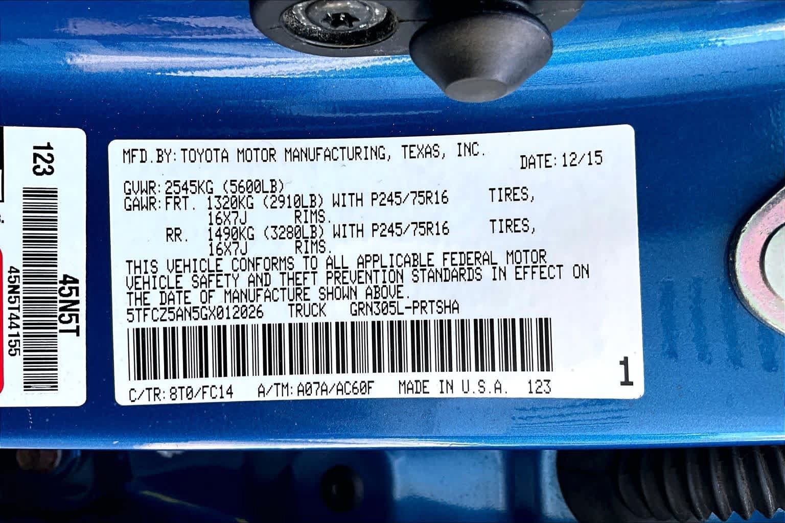 Certified 2016 Toyota Tacoma SR5 w/ SR5 Appearance Package (SN) AWD/4WD image 37