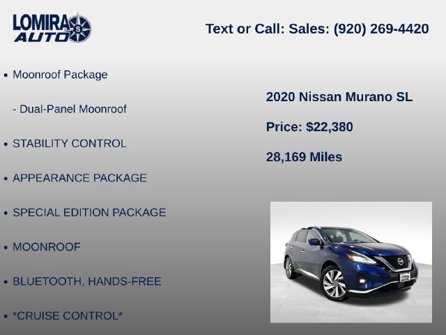 Used 2020 Nissan Murano SL AWD/4WD image 8