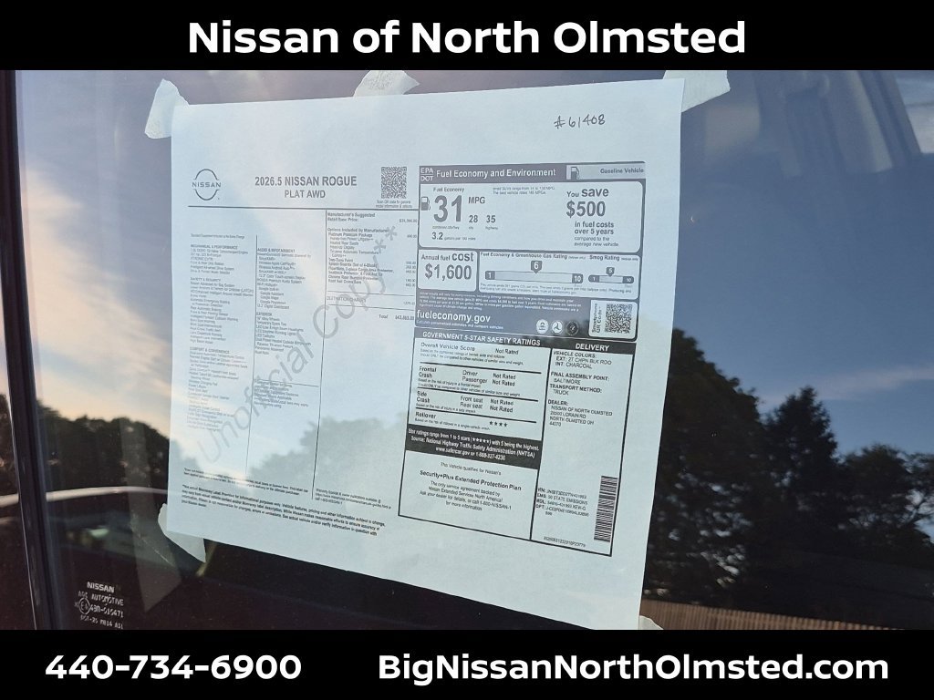 New 2026 Nissan Rogue Platinum w/ Platinum Premium Package AWD/4WD image 21