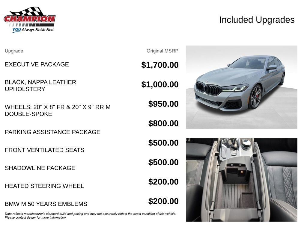 Used 2023 BMW M550i xDrive w/ Executive Package AWD/4WD image 7