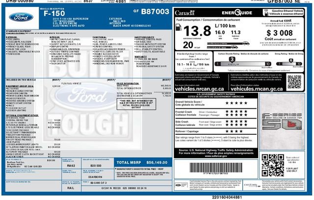 Used 2016 Ford F150 XLT w/ Equipment Group 302A Luxury image 5