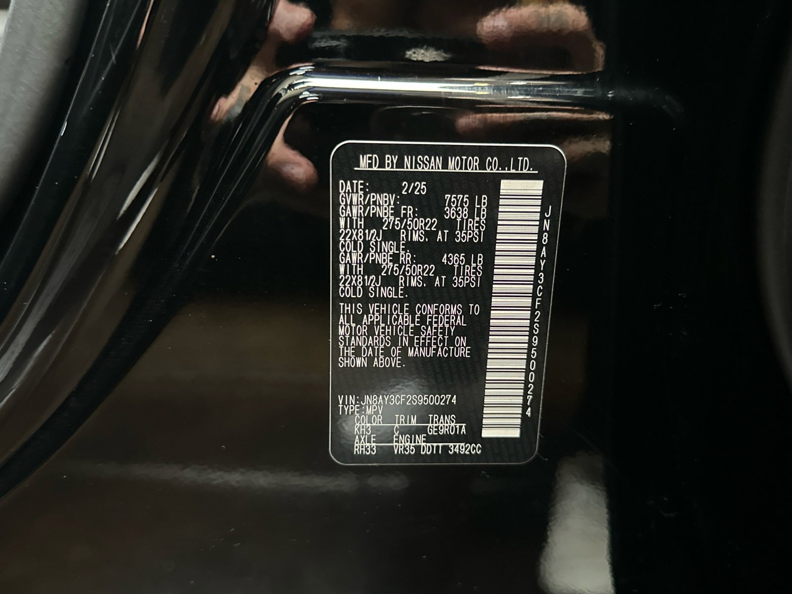 New 2025 Nissan Armada Platinum Reserve w/ Convenience Package image 36