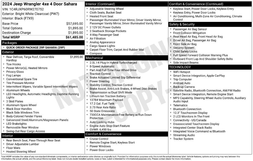 Certified 2024 Jeep Wrangler Unlimited Sahara AWD/4WD image 39