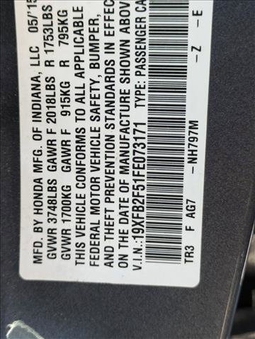 Used 2015 Honda Civic LX image 16