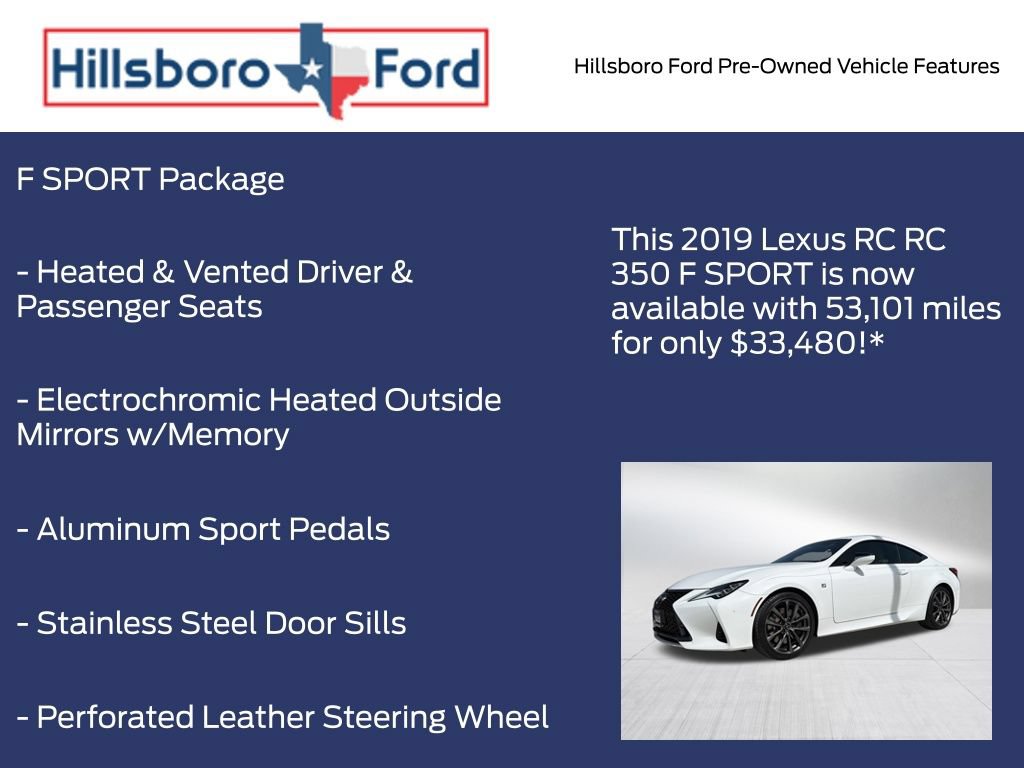 Used 2019 Lexus RC 350 F Sport RWD image 6