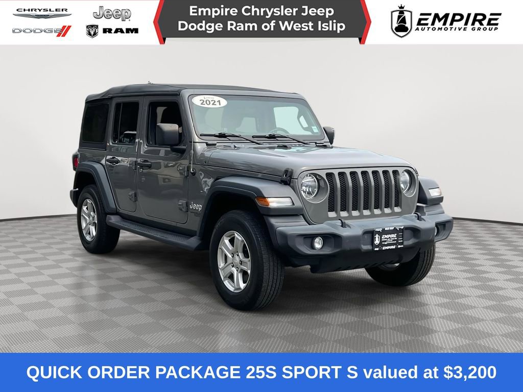 Certified 2021 Jeep Wrangler Unlimited Sport image 1