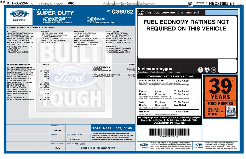 Certified 2017 Ford F250 XL w/ Power Equipment Group AWD/4WD image 29