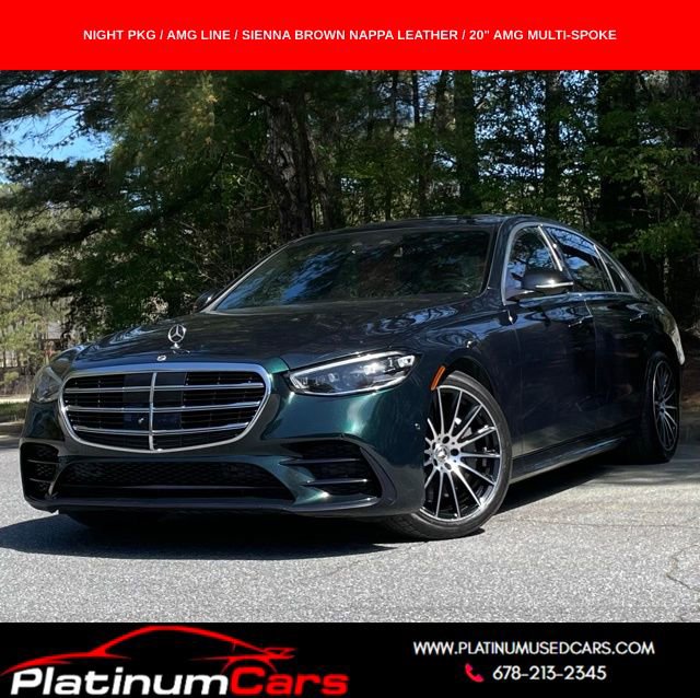 Used 2021 Mercedes-Benz S 580 4MATIC Sedan w/ AMG Line image 1