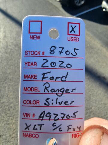 Used 2020 Ford Ranger XLT w/ Equipment Group 301A Mid image 8