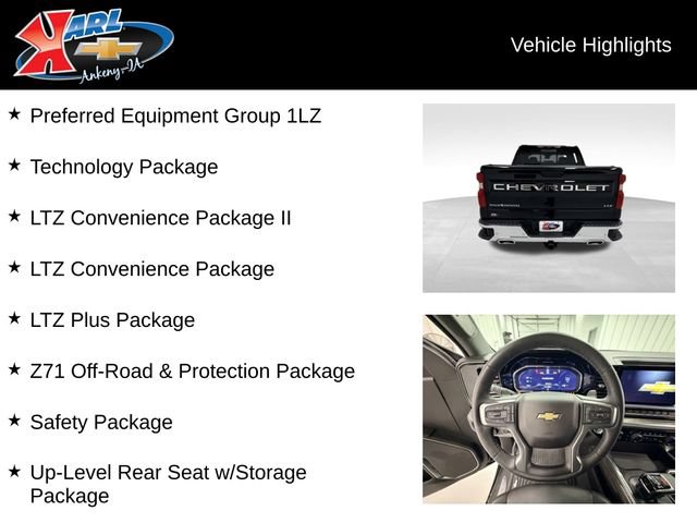Certified 2023 Chevrolet Silverado 1500 LTZ w/ Technology Package AWD/4WD image 2