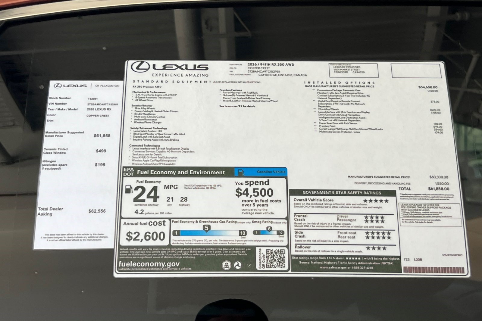 New 2026 Lexus RX 350 Premium AWD/4WD image 29
