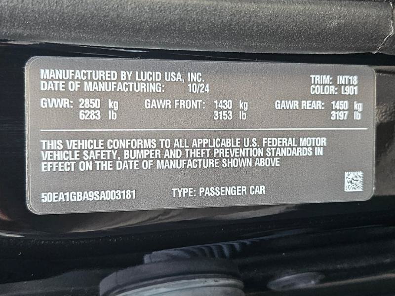 Used 2025 Lucid Air Grand Touring AWD/4WD image 37
