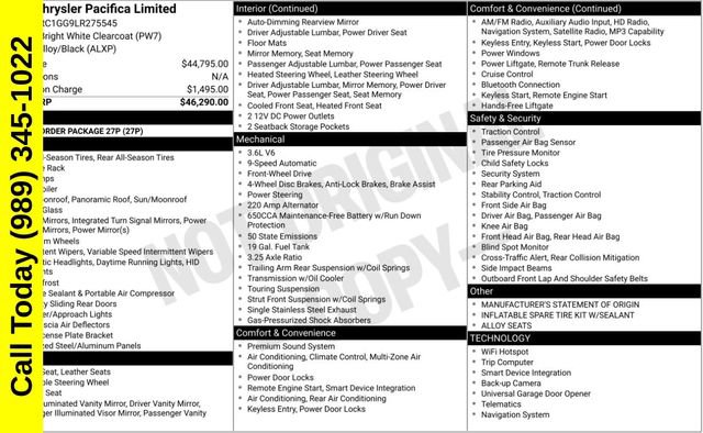 Used 2020 Chrysler Pacifica Limited FWD image 3