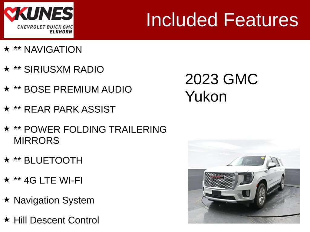 Used 2023 GMC Yukon Denali AWD/4WD image 3