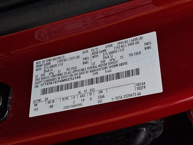 Used 2021 Ford F150 Lariat w/ Equipment Group 502A High AWD/4WD image 27
