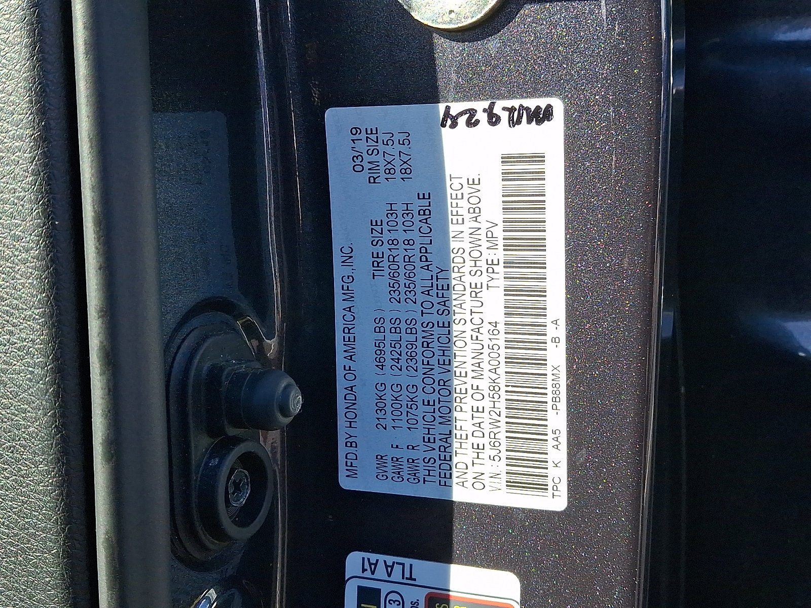 Certified 2019 Honda CR-V EX image 20