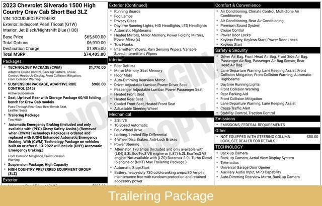 Used 2023 Chevrolet Silverado 1500 High Country w/ Technology Package image 5