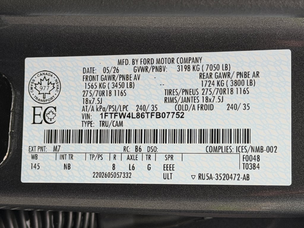 Used 2026 Ford F150 Tremor w/ Equipment Group 402B MID AWD/4WD image 36
